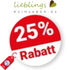 25% Lieblingsweinladen Rabatt – Sale