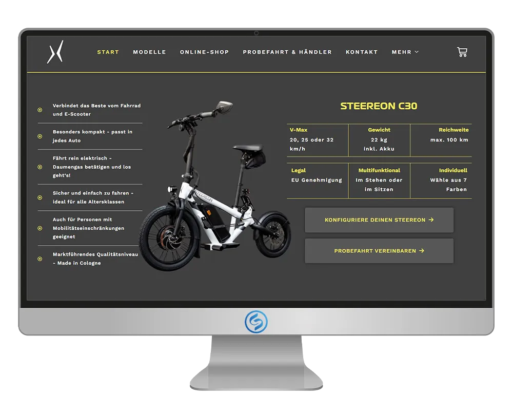 STEEREON Gutschein einlösen Screenhot