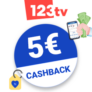 5€ 1-2-3.TV Cashback