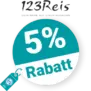 5% 123Reis Rabatt – Newsletter