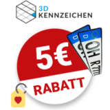 5€ 3D Kennzeichen Gutschein