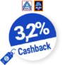 3,2% ALDI Cashback – AUF ALLES