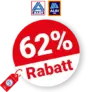 62% ALDI Rabatt – Auf aktuelle Aktionen