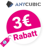 3€ AnyCubic Gutschein – AUF ALLES