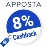 8% Apposta Rabatt – Cashback