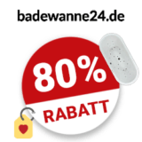 80% Badewanne24 Gutschein