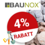 4% Baunox Gutschein für Stammkunden