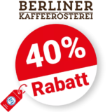 40% Berliner Kaffeeroesterei Rabatt – Sale