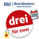 3 für 2 Best Western Gutschein