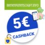 5€ Bienenpatenschaft.info Cashback