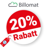 20% Billomat Rabatt – Auf den Jahrestarif