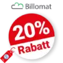 20% Billomat Rabatt – Auf den Jahrestarif