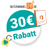 30€ Blitzhandel24 Gutschein – MS Office 19