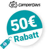 50€ Camperdays Rabatt – Newsletter