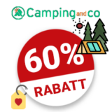 60% Camping and Co Gutschein