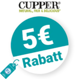 5€ Cupper Teas Rabatt – Newsletter