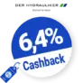 6,4% Der Hydrauliker Cashback – AUF ALLES