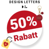 50% Design Letters Gutschein – Sale