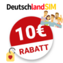 10€ DeutschlandSIM Gutschein