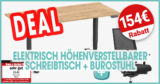 Ergolutions Aktions-Set: PRIMUS elektrisch höhenverstellbarer Schreibtisch + Bürodrehstuhl Delta