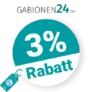 3% Gabionen24 Rabatt – Bei Vorkasse
