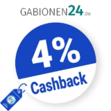 4% Gabionen24 Cashback – AUF ALLES