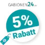 5% Gabionen24 Rabatt – Newsletter