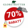 70% Globetrotter Gutschein