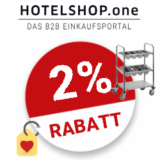 2% HOTELSHOP.one Gutschein