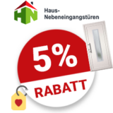5% Haus-Nebeneingangstüren Gutschein