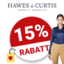 15% Hawes & Crutis Gutschein