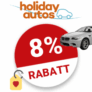 8% Holiday Autos Gutschein