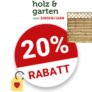20% Holz-und-Garten Gutschein