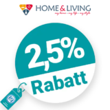 2,5% Home & Living Rabatt – AUF ALLES