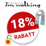 18% I’m walking Gutschein