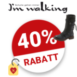 40% I’m walking Gutschein