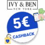 5€ Ivy & Ben Cashback