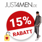 15% JUST4MEN Gutschein
