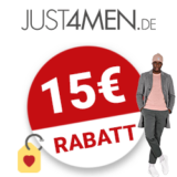 15€ JUST4MEN Gutschein