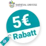 5€ Karneval Universe Rabatt – Newsletter