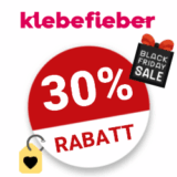 30% Klebefieber Gutschein am Black Friday