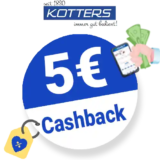 5€ Kotters Cashback