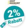 2% Lichtdiscount Rabatt – Bei Vorkasse