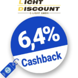 6,4% Lichtdiscount Cashback – AUF ALLES
