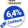 6,4% Lichtdiscount Cashback – AUF ALLES
