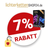 7% Lichterkettenshop24 Gutschein