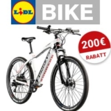 200€ Lidl Bike Gutschein auf E-Mountainbike weiß