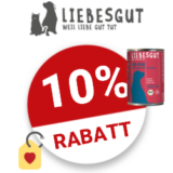 10% Liebesgut Tiernahrung Gutschein