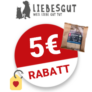 5€ Liebesgut Tiernahrung Gutschein