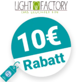 10€ Light-Factory Rabatt – Newsletter